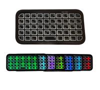 SRAYG Dual Mode (Wired + Bluetooth) Mini Bluetooth Wireless Keyboard with Backlit LED, Bluetooth 4.0 with Wired Built-in Rechargeable Battery,Compatible with Windows,Linux, US Layout-Black