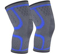 srclo Knee Support Brace 2 Pack Compression Knee Sleeves, Knee Support Protector for Trainering,Running,Arthritis, Sports