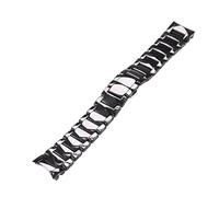 SRDRK 22mm 24mm Black Smooth Frosted Ceramic Strap For Armani Watch Ar1451ar1452ar1475ar1474 Watch Strap Wristband Bracelet band(Black smooth,24mm)