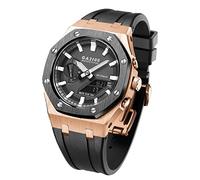 SRDRK GA-B2100 MOD Kit For GA-2110 GA-2100 Metal Watch Case Silicone Strap 316 Stainless Steel Modified Accessories Bracelet Bezel bands(ROSE GOLD 26)
