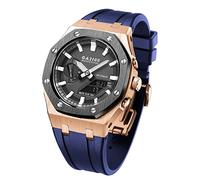 SRDRK GA-B2100 MOD Kit For GA-2110 GA-2100 Metal Watch Case Silicone Strap 316 Stainless Steel Modified Accessories Bracelet Bezel bands(ROSE GOLD 28)