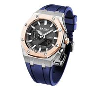 SRDRK GA2100 MOD Kit For GA2100HC-2A Metal Watch Case Silicone Strap 316 Stainless Steel Modified Accessories Bracelet Bezel bands(Silver ROSE)