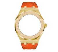 SRDRK Gen4 Gen5 GA2100 Modification Set For GA-2100 GA2110 Mod Kit Emery Steel Metal Luxury Case Bezel with Screw Rubber Strap(GO)