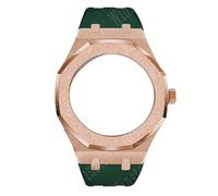 SRDRK Gen4 Gen5 GA2100 Modification Set For GA-2100 GA2110 Mod Kit Emery Steel Metal Luxury Case Bezel with Screw Rubber Strap(RGGr)