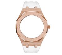 SRDRK Gen4 Gen5 GA2100 Modification Set For GA-2100 GA2110 Mod Kit Emery Steel Metal Luxury Case Bezel with Screw Rubber Strap(RGW)
