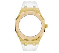 SRDRK Gen4 Gen5 GA2100 Modification Set For GA-2100 GA2110 Mod Kit Emery Steel Metal Luxury Case Bezel with Screw Rubber Strap(GW)