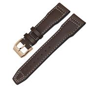 SRDRK Genuine Leather Watchband For IWC Mark XVIII Le Petit Prince Pilot’s Watch 20mm 21mm 22mm Cowhide Strap(O Brown rose,20mm)