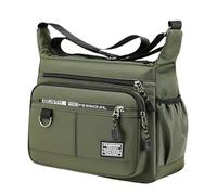 SRDRK Men Crossbody Bag Single Shoulder Bags Big Capacity Storage Bag Fashion Multi-Pockets Business Crossbody Bags(Green)