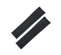SRDRK Rubber Silicone Watch Strap for Longines master Conquest HydroConquest L3 Watchband 21mm Waterproof Watchband(Black no clasp)