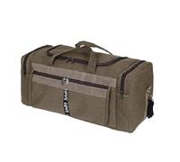SRDRK Travel Luggage Bag Gym Handbag Large Capacity Business Trip Sports Portable Multifunction Canvas Luggage Duffel Bags Men's Pack(Brown XL)