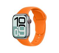 SRena SBC1A for Apple Watch Strap Ultra 2/Ultra/Series10 9 8 7 6 5 4 3/SE (38/40/41/42/44/45/46/49mm) - Sport | Secure Fit, Unisex, Compatible with All Models,Orange