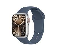 SRena SBC1B for Apple Watch Strap Ultra 2/Ultra/Series10 9 8 7 6 5 4 3/SE (38/40/41/42/44/45/46/49mm) - Sport | Secure Fit, Unisex, Compatible with All Models,Abyss Blue