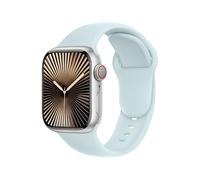 SRena SBC1B for Apple Watch Strap Ultra 2/Ultra/Series10 9 8 7 6 5 4 3/SE (38/40/41/42/44/45/46/49mm) - Sport | Secure Fit, Unisex, Compatible with All Models,Glacier Blue