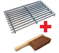 Srendi® Metal Galvanised Steel Shoe Boot Scraper with Soft Brush Shoes Cleaner Tool Door Floor Mat Outdoor Indoor Use Free SOF Brush Made in U.K.