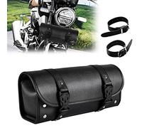 Sresk Motorcycle Handlebar Bag Front Fork Bag Barrel Bag Tool Roll Bag Tail Bag Tool Pouch Sissy Bar Storage Bag for Harley Kawasaki Suzuki Yamaha Sportster Dyna 883 Vulcan V-Star (B)