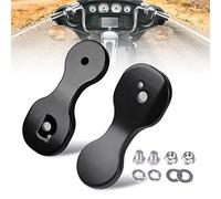 Sresk Motorcycle Mirror Drop Bracket Adapter Rear View Mirror Spare Relocator Mount Relocation Kit for Harley Touring Street Glide CVO Bagger with Batwing Fairings 2014-2022 (One Pair,Black)