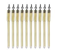 Sreuyong 10Pcs Carp Fishing Connector Swivels PVA Tube Bags Stems Solid Bag Stems Lead Insert End Terminal Tackle Mash