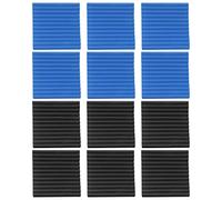 Sreuyong 12 Pck Acoustic Panels Soundproofing Foam Acoustic Tiles Studio Foam Sound Wedges 1 inch x12 inch x12 inch