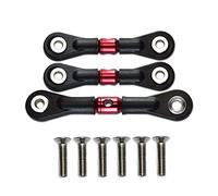 Sreuyong 3Pcs Steering Link Rod Servo Rod for TT-02 TT-02T TT02 TT02T 1/10 RC Car Upgrade Parts Accessories,Red