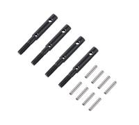 Sreuyong 4 Pcs Hard Steel Front Rear Portal Stub Axle Drive Gear Shaft for Axial Capra Currie F9 Axle SCX10 III AR45 Axle