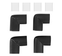Sreuyong 4Pcs Bumper Corner Protectors by Table Edge Black