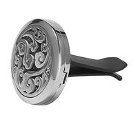 Sreuyong Car Aromatherapy Essential Oil Car Diffuser With 10 Replacement Felt Pads Stainless Steel Air Freshener Car Diffuser Vent Clip