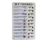 Sreuyong My Chores Memo Plastic Board, Detachable and Reusable Memo for Check Items and Form
