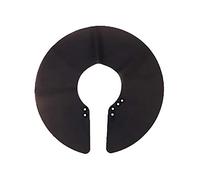 Sreuyong Neck Shield Magnetic Shawl Haircut Shawl Salon Haircut Neck Cape Wrap Collar Shield Waterproof Silicone Hairdressing Hair Coloring Cutting Neck Shield Hair Accessory(Black)