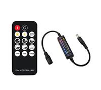 Sreuyong Remote Controller LED DC5V-24V Dimmer Brightness Adjustment Part 14-Key Dimmable Connector Switch for LED Strip Light