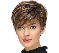 Sreuyong Short Straight Synthetic Wig Female Natural Wig For Role-Playing And Daily Use Wig