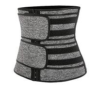 Sreuyong Waist Trainer Waist Trimmer Belly Slimming Belt Adjustable for Weight Loss Fitness Workout Sport Tummy Control L