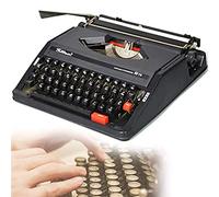 SRFTT Traditionelle tragbare manuelle Schreibmaschine, klassische Vintage-Retro-Schreibmaschine für Schriftsteller, elegante und langlebige Schreibmaschine Classic Word Pro