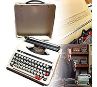SRFTT Traditionelle tragbare manuelle Schreibmaschine, klassische Vintage-Retro-Schreibmaschine für Schriftsteller, elegante und langlebige Schreibmaschine Classic Word Pro