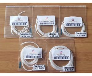 SRG Pole Floats Pole Float Silicone Pack 1 Metre each of 0.4mm / 0.6mm / 0.8mm / 1.0mm and 1.2mm