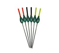 SRG Pole Floats SRG014 Pack of 6 x Pole Floats X Strong Margin Fiberglass Stem choose from (0.1g / 0.2g / 0.3g) (6 x 0.1g (6 x Yellow Tip))
