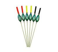 SRG Pole Floats SRG020 Pack of 6 x Pole Floats All Round Extra Tough Fiberglass Stem choose from (0.1g / 0.2g / 0.3g / 0.4g) (6 x 0.1g (6 x Black Tip))