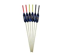 SRG Pole Floats SRG100 Pack of 6 x Pole Floats 'Hybrid' Power Pencil Fiberglass Stem choose from (0.3g / 0.4g / 0.5g) (6 x 0.5g (6 x Red Tip))