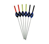 SRG Pole Floats SRG104 Pack of 6 x Pole Floats 'Hybrid' Power Margin All Round Fiberglass Stem choose from (0.1g / 0.2g / 0.3g) (6 x 0.3g (6 x Yellow Tip))
