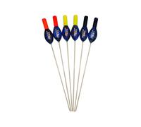 SRG Pole Floats SRG108 Pack of 6 x Pole Floats 'Hybrid' Power Big Head Fiberglass Stem choose from (0.2g / 0.3g) (6 x 0.3g (3 x Black Tip and 3 x Yellow Tip))