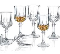 Srgeilzati Cordial Glasses with Stem,Sherry Glasses | Port Glasses | Crystal Shot Glasses | Limoncello Glasses 1.75 oz Set of 6