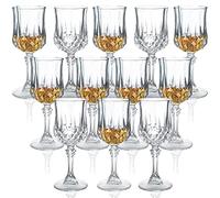Srgeilzati Cordial Glasses with Stem,Sherry Glasses | Port Glasses | Crystal Shot Glasses | Limoncello Glasses 1.75 oz Set of 12