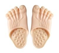 SrgPui Barefoot Realistic Funny Slippers, Big Foot Realistic Clothing Accessories Shoe Covers, Horror Costume Props Toe Slippers Suitable for Halloween Carnival Family Role-Playing Accessories