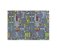 SrgPui Car Play Mat, 50 x 80 cm Car Rug, Non-Slip Floor Mat, Ideal for Imaginative Scenes and Educational Display