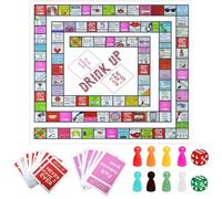 SrgPui Drinking Games, Adult Party Board Game, Fun Drinking Games for Adults, Girls Night, Bachelorette Parties, 2-8 Players, Waterproof, Perfect for Birthdays and Celebrations