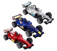 SrgPui F1 Car, 3 Pack Toy Cars Set, Blue Red Silver F1 Toys, Durable Alloy Material, Great For Birthday Parties And Classroom Rewards, 13x6x4cm Model Racing Cars For Kids