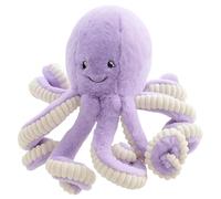 SrgPui Octopus Plush, Reversible Octopus Plush, 18 CM Soft Octopus Teddy, Cute Octopus plush for Girlfriend, Purple Stuffed Plush for Bedtime Companionship, Decor, Gifts and Relaxation