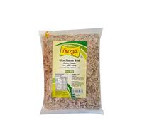 Sri Durga Red Rice Flakes Medium 300g - Premium Poha Aval, Flattened Rice for Healthy Indian Breakfast & Snacks