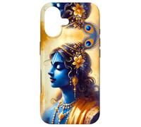 Sri Krishna Divine Portrait, Watercolor Sacred Hindu Art Case for iPhone 17