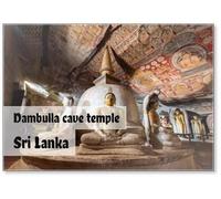 Sri Lanka,dumbulla 2019-june-08: Tourist Visit Dambulla Cave Temple Also Known as The Golden Temple of Dambulla Is A World Heritage Site in Sri Lanka, Fridge Magnet