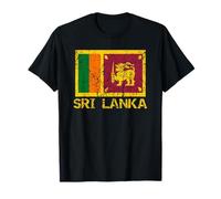 Sri Lanka Flag Distressed Men Women Kids Sri Lankan T-Shirt